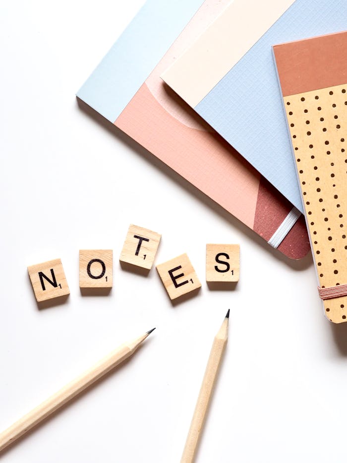 Brown Wooden Notes Word Puzzles